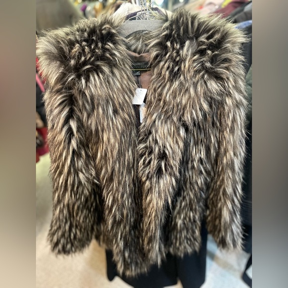 🤎M Donna Salyers Fabulous Furs Faux fur hooded coat - Picture 3 of 9